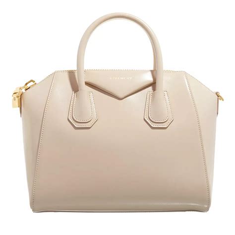 givenchy small antigona two-tone shoulder bag in beige|givenchy antigona on sale.